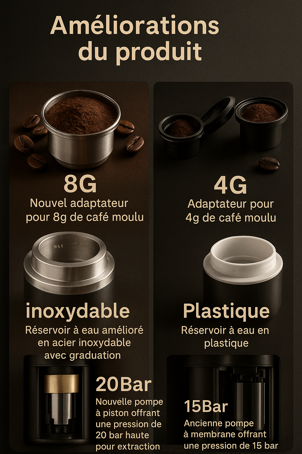 Machine à Café 3 en 1 Portable